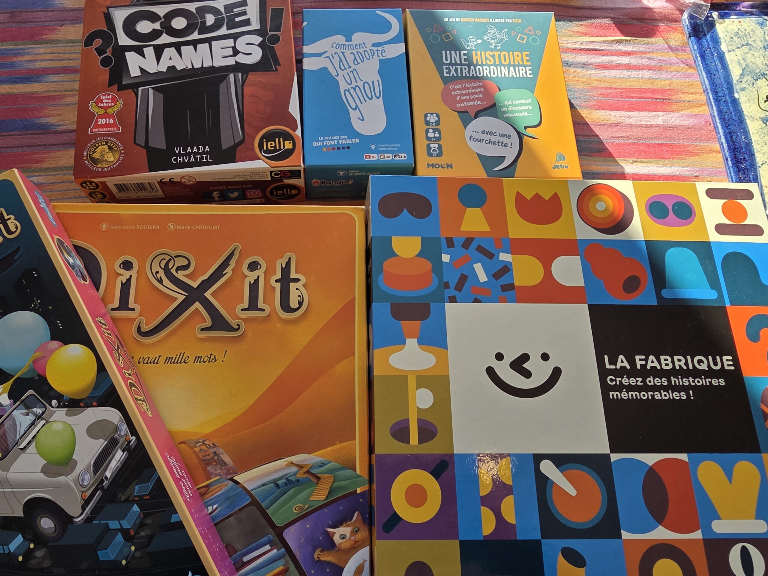 photos des jeux utilisés en atelier